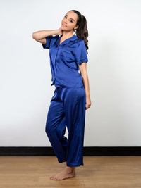 Amaya - S/S Classic LPJ Set in Navy 3