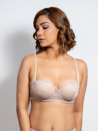 Calista - Multiway Bra LT Push Up in All Lace Singles - Champagne