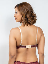 Calista - Multiway Bra LT Push Up in All Lace Singles - Deep Wine