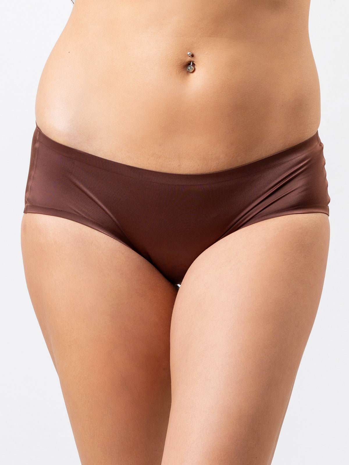 Inaya - Seam Free Midi Brief - 5PK in Terracota Combo-03