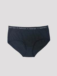 Dina AD Logo Full Brief in Black - from the Black, Grey Marl, Nude & Leopard Multi 4 Pack