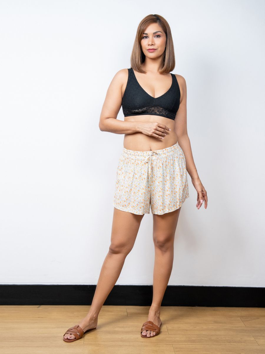 Janice -Lounge Short  in Sunny Medow Ditsy