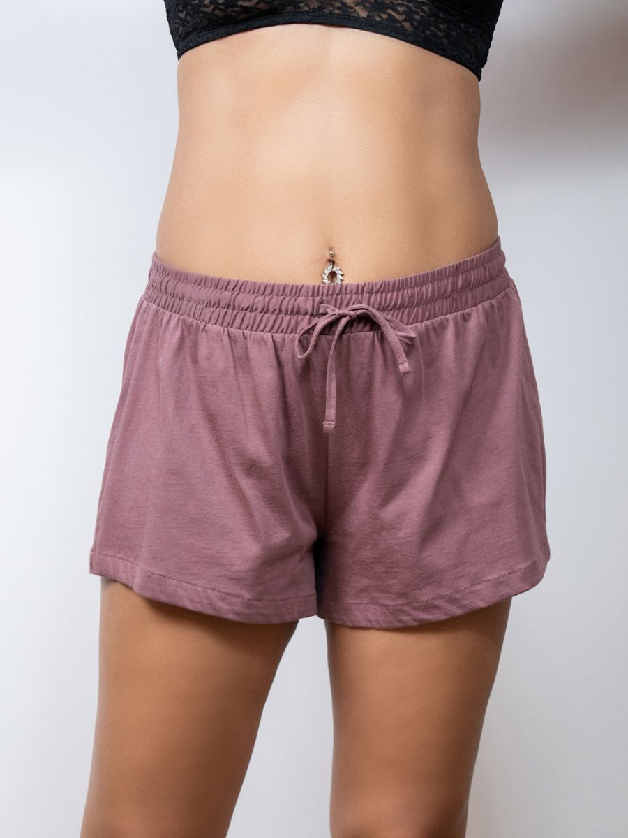 Janice - Lounge Shorts in Lilly & Very Grape 2 Pack