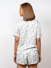 Valarie - Short Sleeve Classic SPJ Set in Misty Bloom