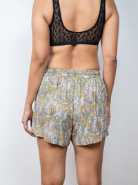 Janice - Lounge Shorts in Glow Paisley & Slate Rose 2 Pack