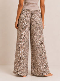 Amara - Wide Leg Lounge Pant in Dusty Zebra Multi