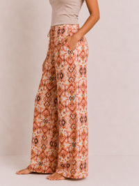 Amara - Wide Leg Lounge Pant in Pink Diamond Multi