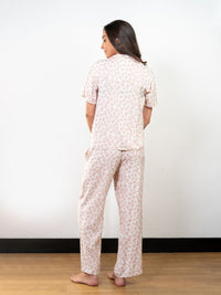 Ariella - S/S Classic L Set LPJ in Taupe Animal Multi 2