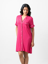 Ashanthi - Short Sleeve Classic Sleep Shirt in Vivacious 2