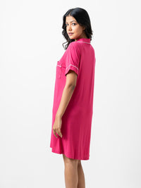 Ashanthi - Short Sleeve Classic Sleep Shirt in Vivacious 3