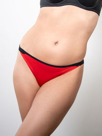 Aya - Lace Cheekini in Red & Black 4