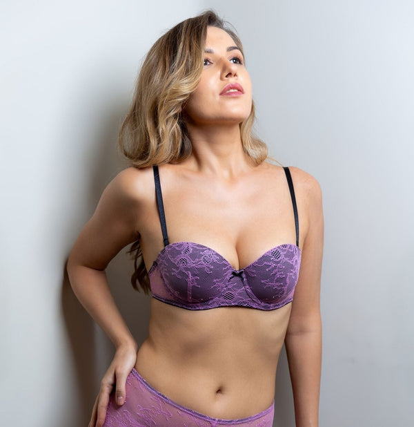Calista - Multiway LT Push Up Bra - All Lace Single in Lilac Chiffon1