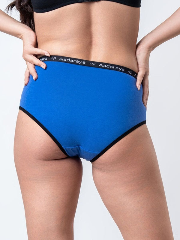 Dina - AD Logo Full Brief 4 Pack in Navy & Maroon Combo 2