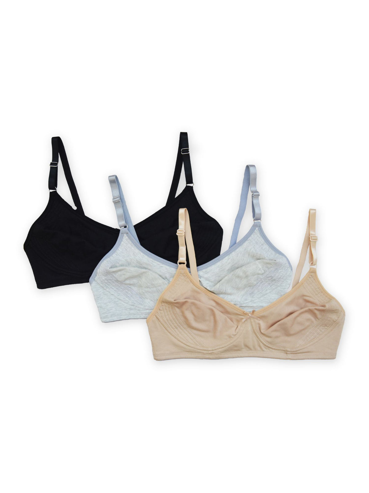 2 Pack Nude & Navy Seam Free Moulded Bras