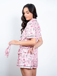 Evie - S/S Classic SPJ Set in Coffee Queen Multi 3