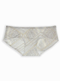 Patterned underwear on a white background