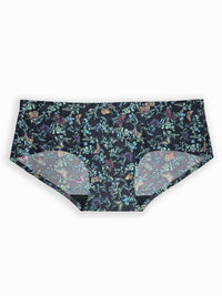 Floral-patterned underwear on a white background