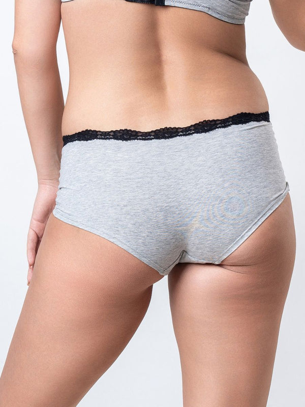 Jesse - Short Cotton in Grey Marl 2
