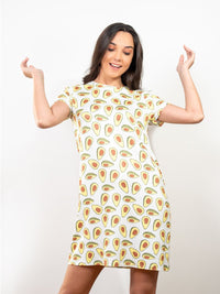 Kaitlyn - S/S graphic Sleep Shirt in Avocado 4
