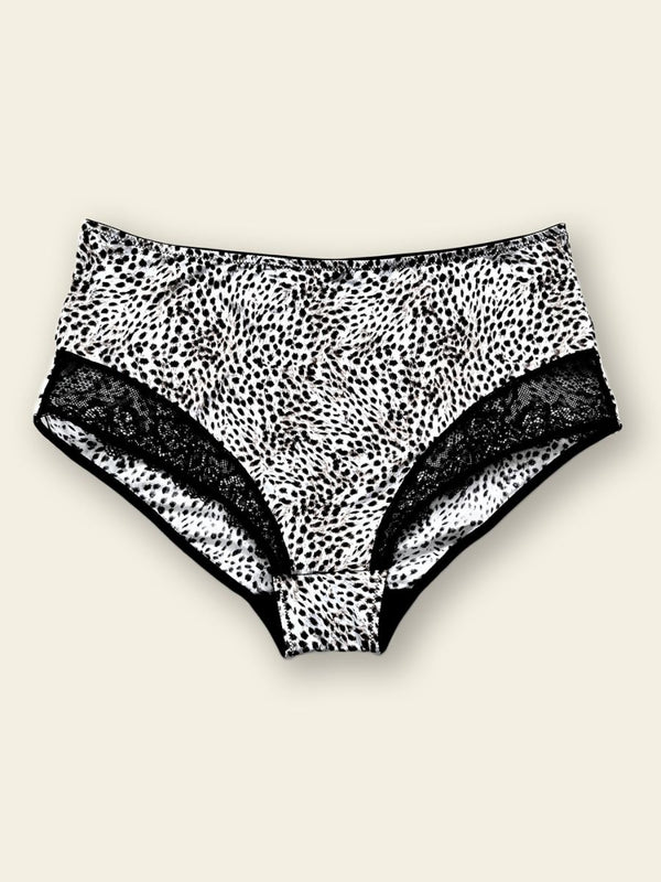 Laurie - Full Brief Lace in Snow Leopard