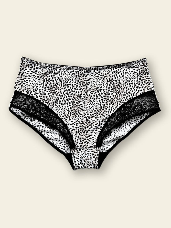 Laurie - Full Brief Lace in Snow Leopard