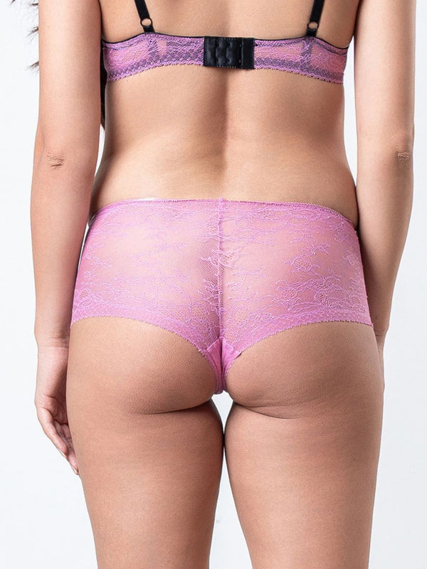 Lucy - Short All Lace in Lilac Chiffon 2