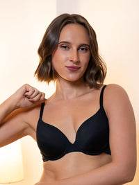 Luna – Plunge Padded Wired Bra In 2PK Black & Navy
