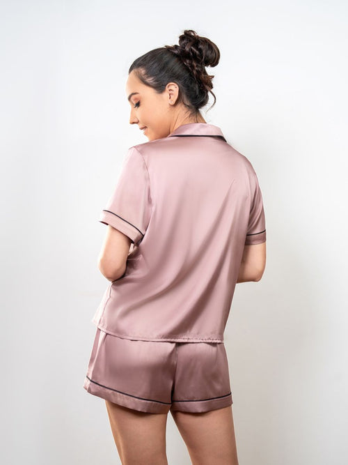Lyanna - S/S Classic SPJ Set In Mocha 2