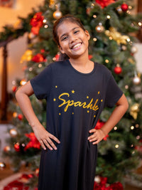 Naomi – S/S Sleep Shirt - 2PK in Tango Red & Black 3