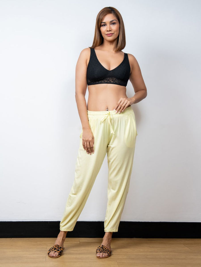 Vivian - Lounge Pant in Citron