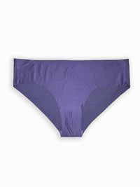 Purple women's underwear on a white background