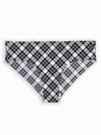 Plaid patterned product on a white background