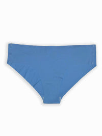 Blue bikini bottom on a white background