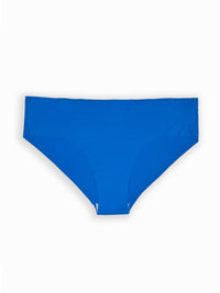 Blue bikini bottom on a white background