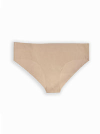 Beige bikini bottom on a white background