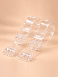 Bella clear silicone bra straps 12mm in Clear - product view