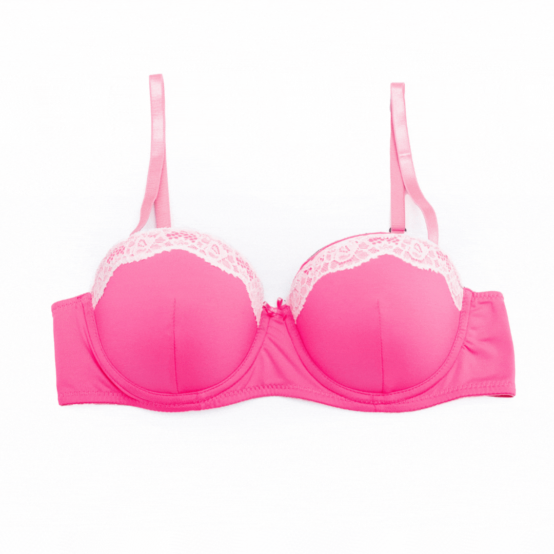 Olivia - Multiway LT Push Up Bra in Neon Pink Solid